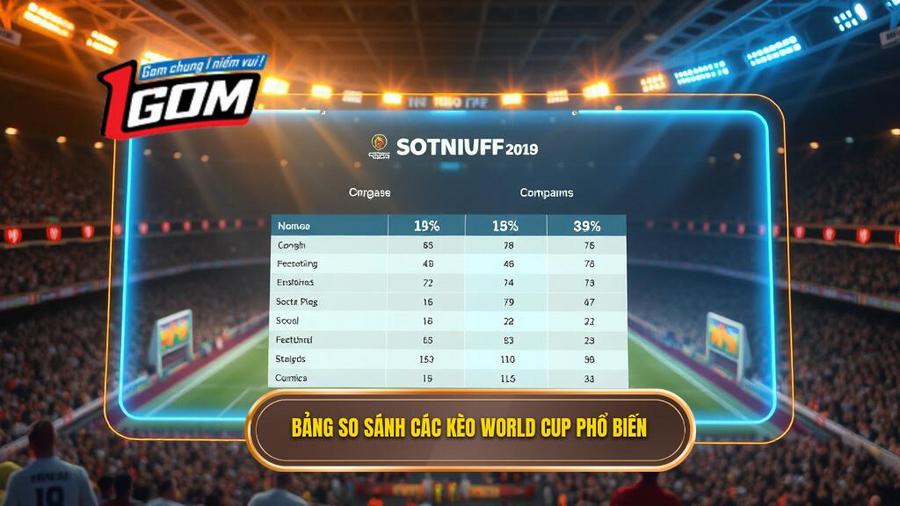 Bảng so sánh các loại kèo World Cup phổ biến