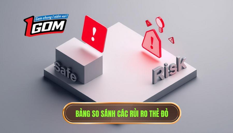 Bảng so sánh các rủi ro thẻ đỏ